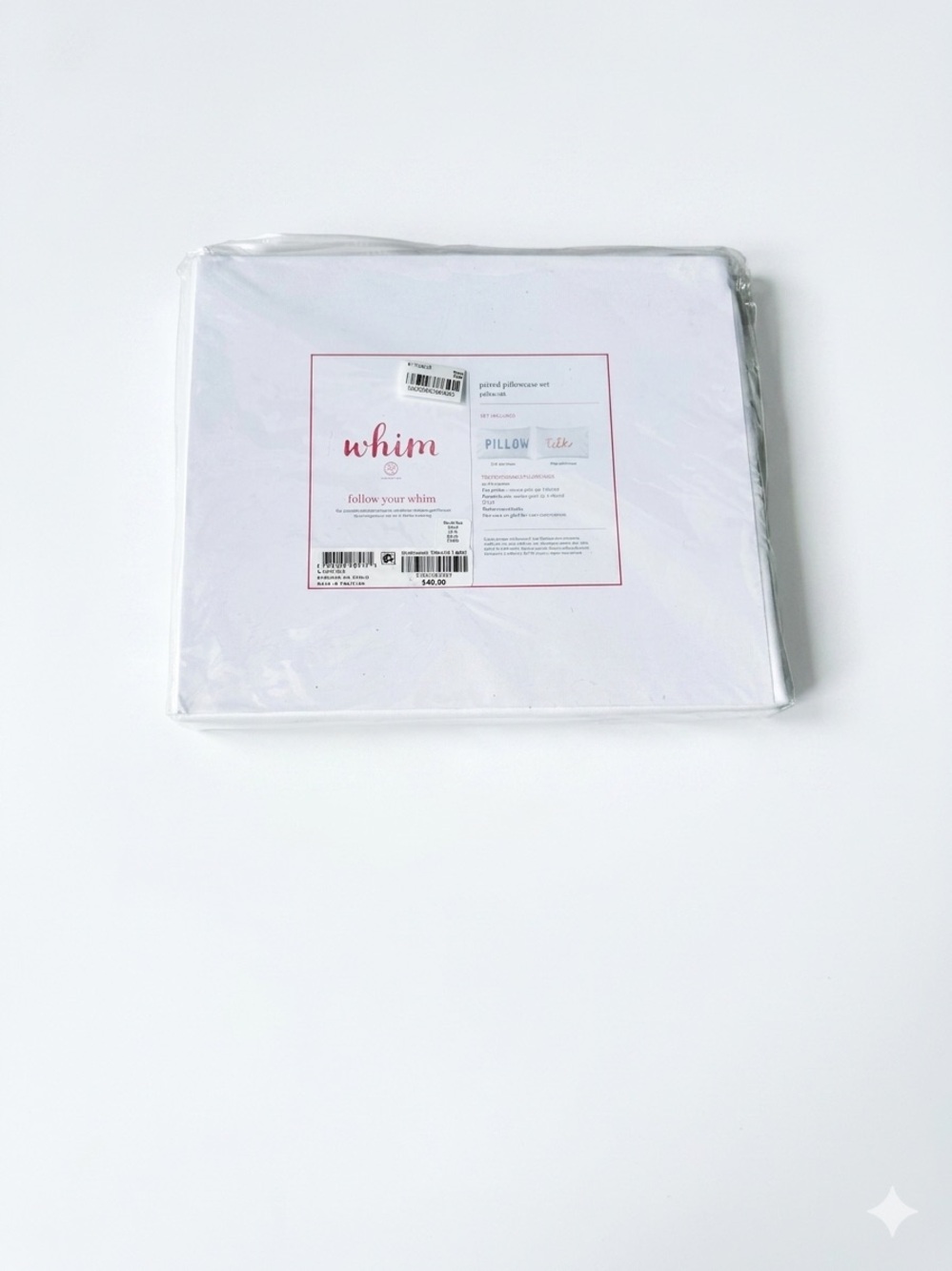 Pillow Talk Pillow Case Set NWT Standard Dorm Ready Gift Fun - Picture 2 of 2
